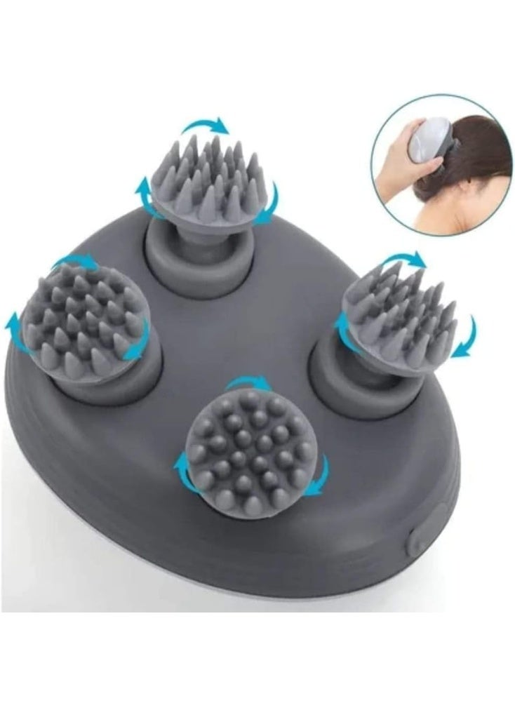 جهاز مساج للراس تدليك فروة الرأس اللاسلكي والرقبة واسترخاء العضلات مدلك كهربائي للرأس بـ 84 عقدة محمول باليد لتحفيز نمو الشعر التنظيف العميق والتخلص من التوتر متعدد الألوان - Image 5